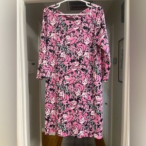 Lilly Pulitzer Pink and Black Mini Dress